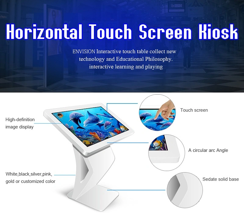 55&quot; Customized Industrial Grade LCD Display, Digital Display, LCD Advertising Display LCD Screen, IR Interactive Touch LCD Screen Coffee Touch Table Touchscreen